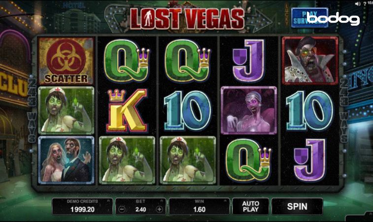 Recursos e funcionalidades do slot online Lost Vegas