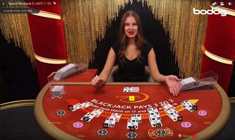 Apuestas disponibles del Speed Blackjack