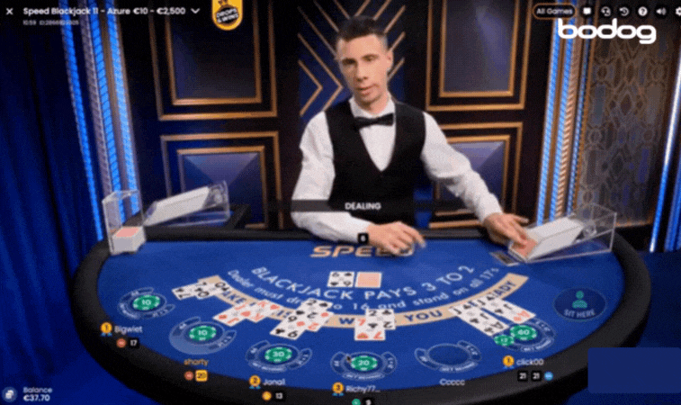Como jogar Speed Blackjack ao vivo?