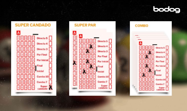 a group of cards with red squaresQuais são as principais formas de apostar na loteria Tris?