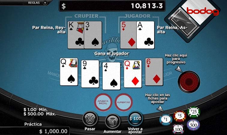 mesa de caribbean poker online