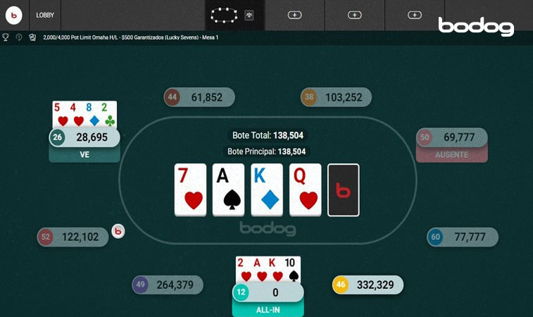 juego poker online fondo negro