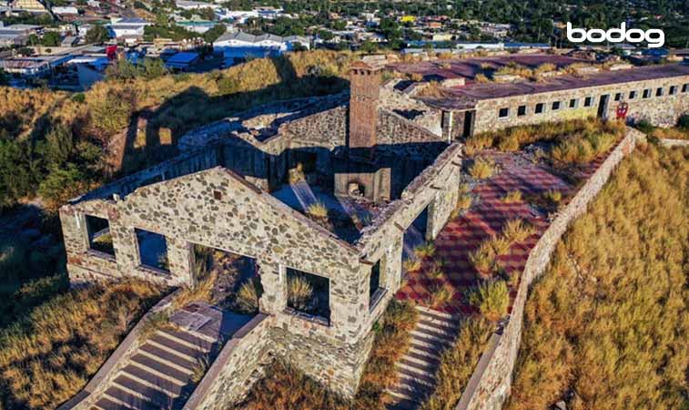 vista aérea del casino del diablo en Hermosillo