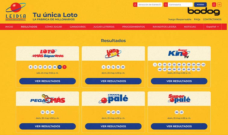 ¿Dónde ver los resultados de Leidsa hoy?