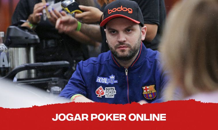Saulo Sabioni em competicao de Poker com bone da Bodog