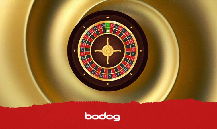 ruleta sobre fondo dorado